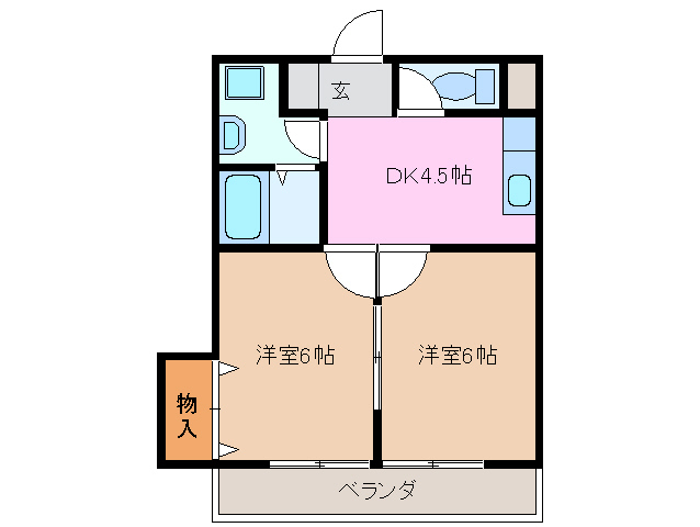 2階の間取り図