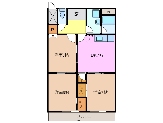 5階の間取り図