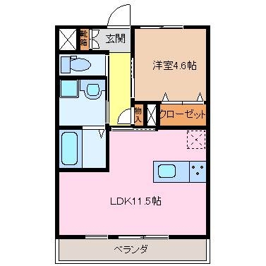 2階の間取り図