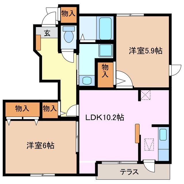 1階の間取り図