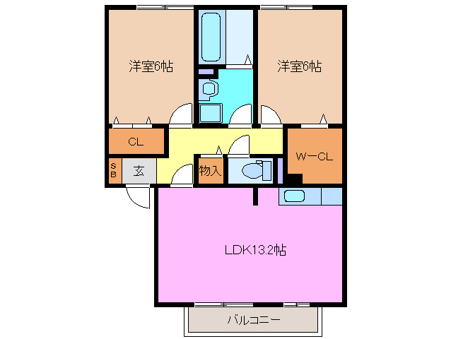 1階の間取り図