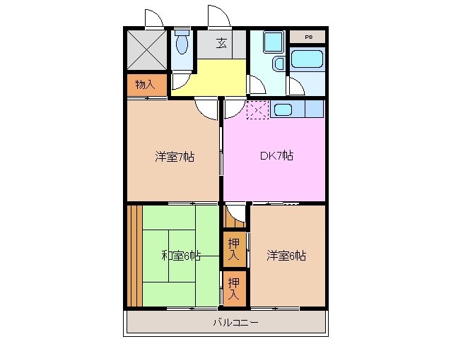 6階の間取り図