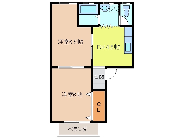 2階の間取り図