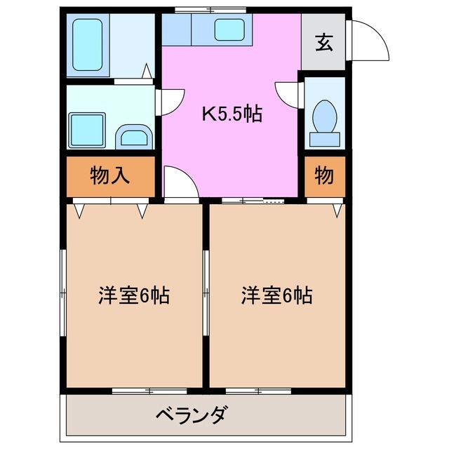 2階の間取り図