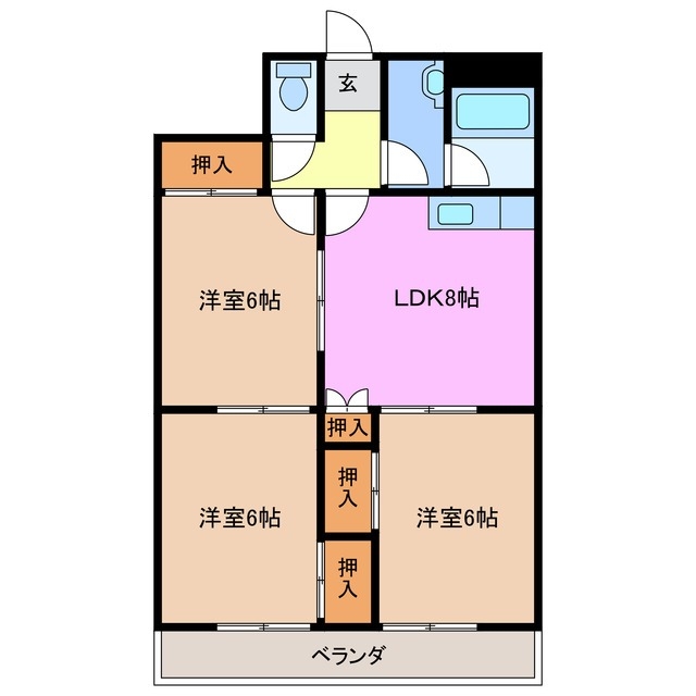 1階の間取り図