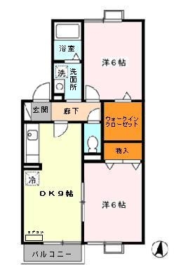2階の間取り図