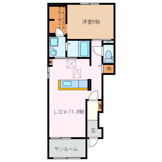 1階の間取り図