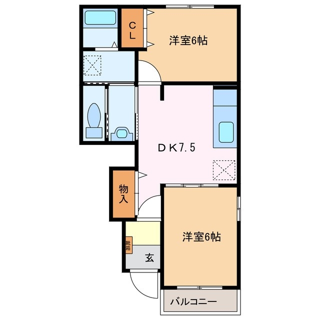 1階の間取り図