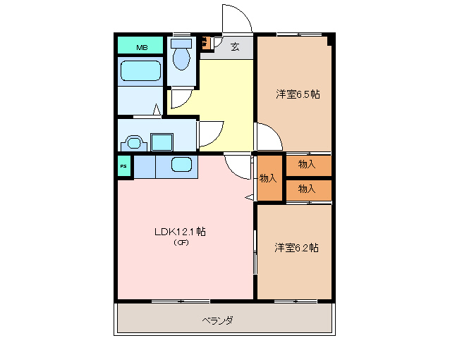 3階の間取り図