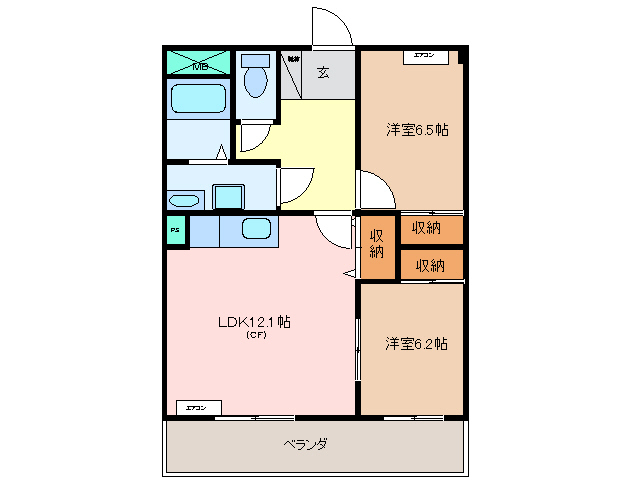 4階の間取り図