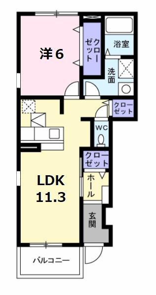 1階の間取り図