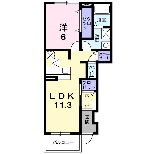 1階の間取り図
