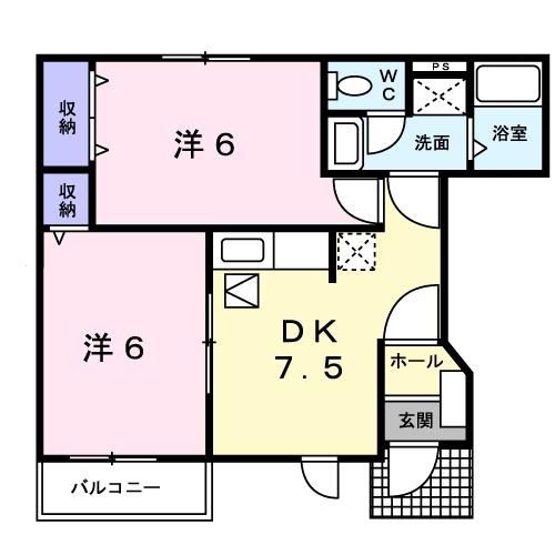 1階の間取り図