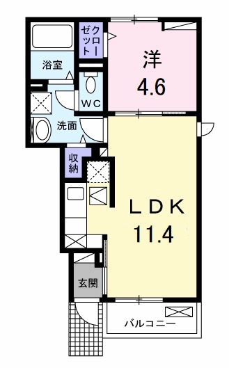 1階の間取り図
