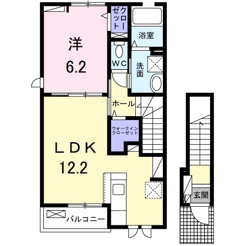 2階の間取り図