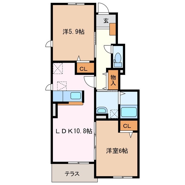 1階の間取り図