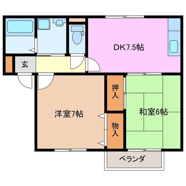 1階の間取り図