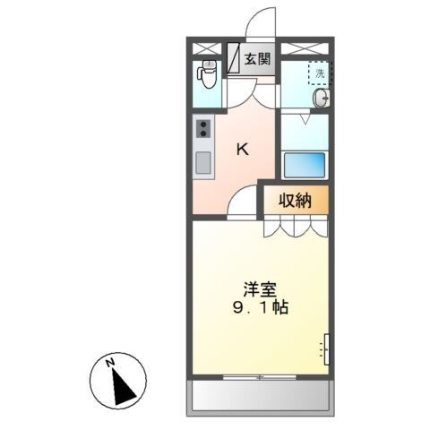 2階の間取り図