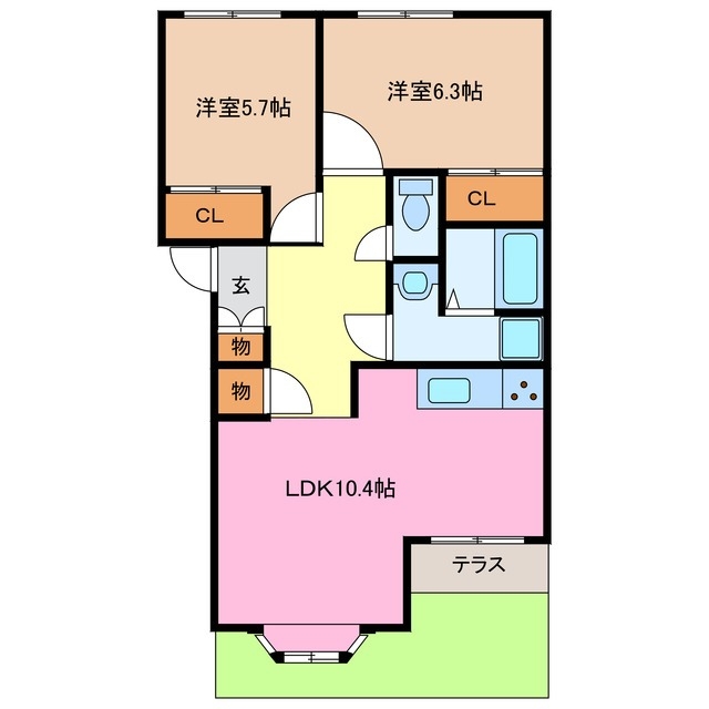1階の間取り図