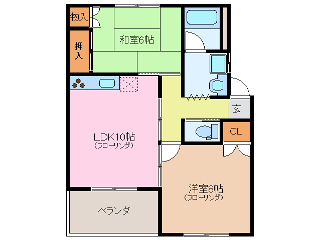 2階の間取り図