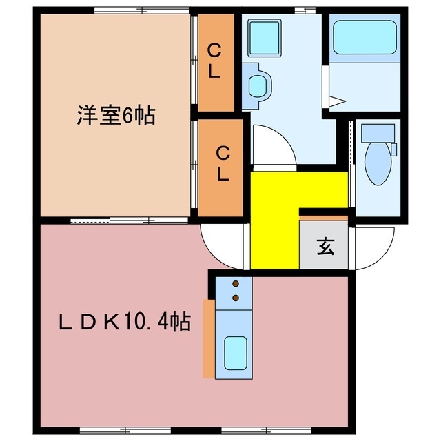 2階の間取り図