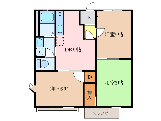 2階の間取り図