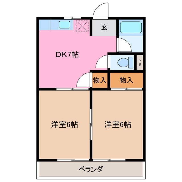 2階の間取り図