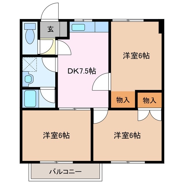 2階の間取り図