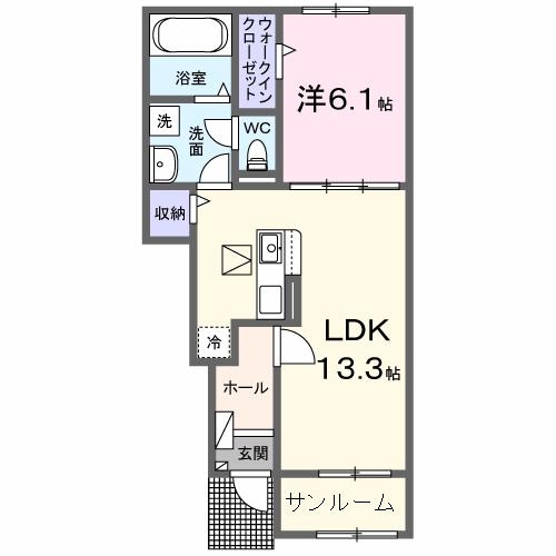 1階の間取り図