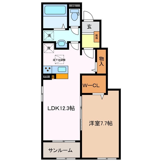 1階の間取り図