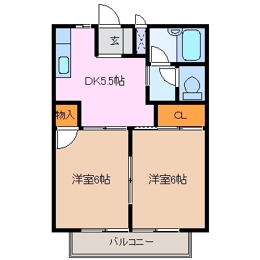 2階の間取り図