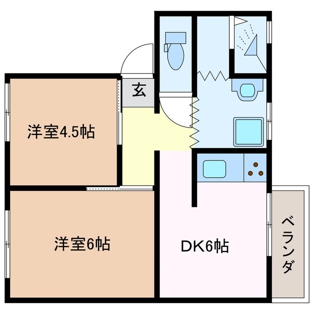 2階の間取り図