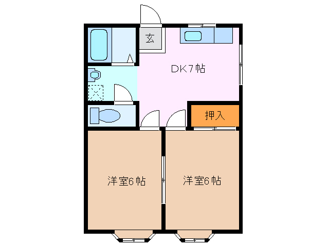 2階の間取り図