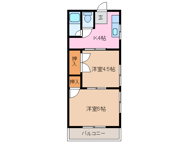 2階の間取り図