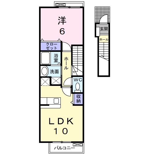 2階の間取り図