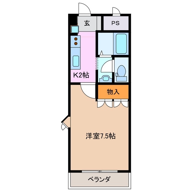 2階の間取り図