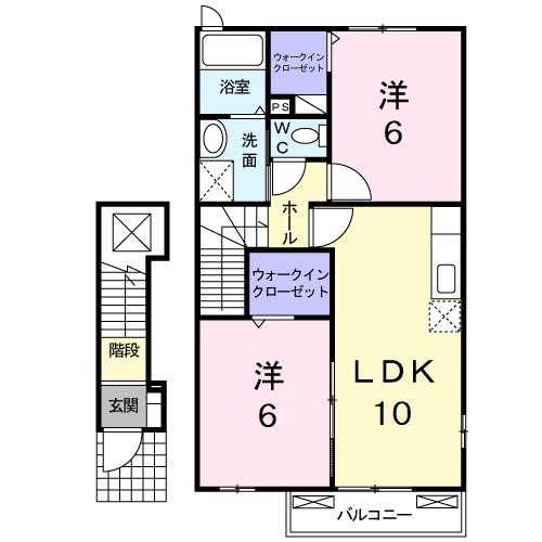 2階の間取り図
