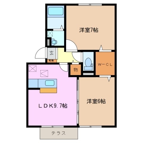 1階の間取り図