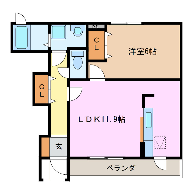 1階の間取り図
