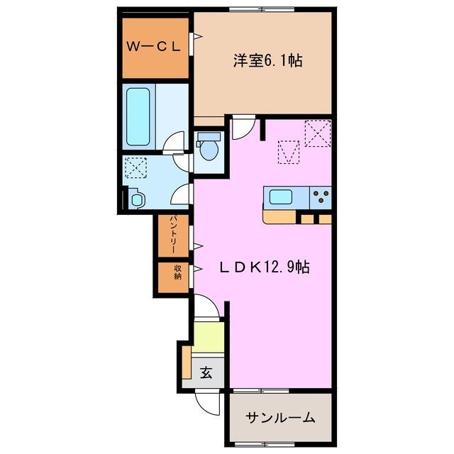 1階の間取り図