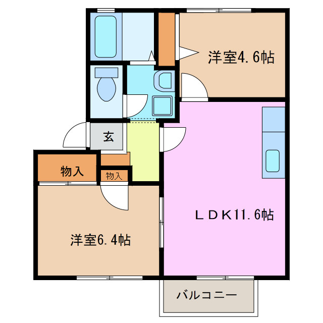 2階の間取り図