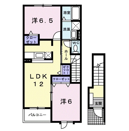 2階の間取り図