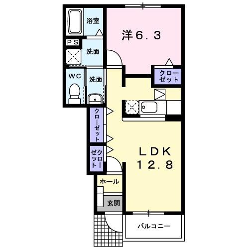 1階の間取り図