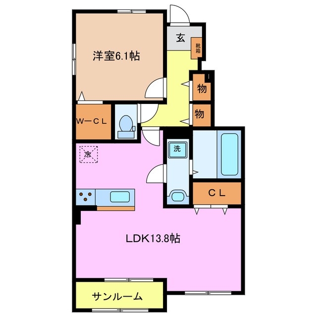 1階の間取り図