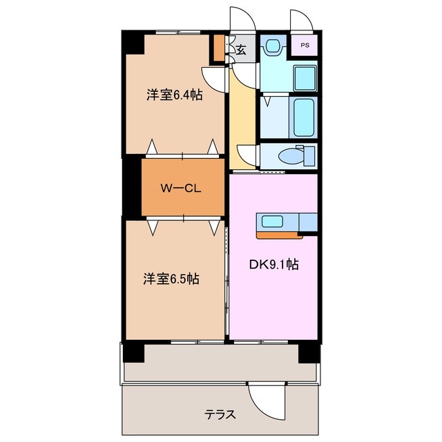 1階の間取り図