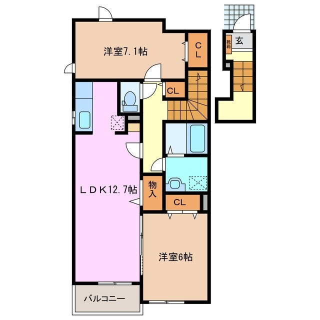 2階の間取り図