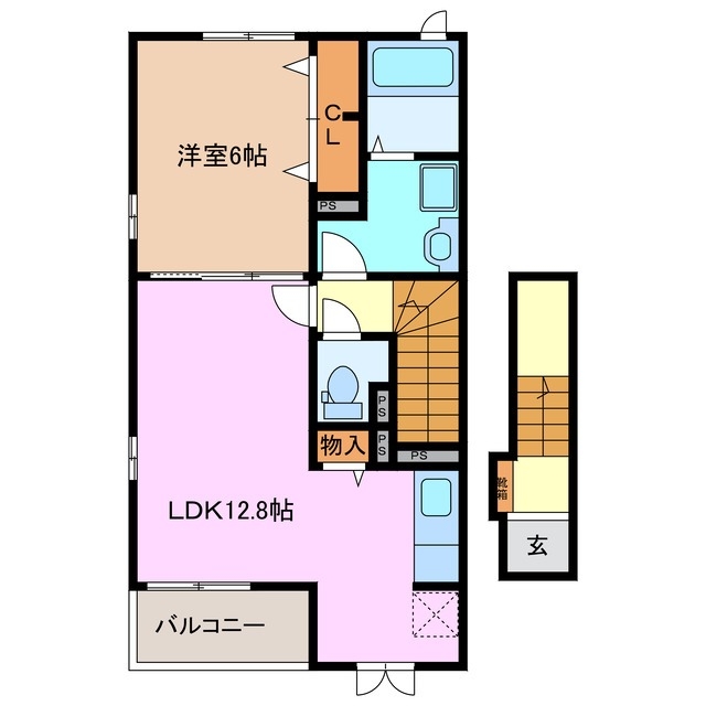 2階の間取り図