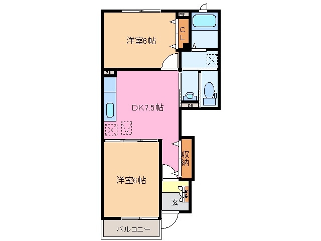 1階の間取り図