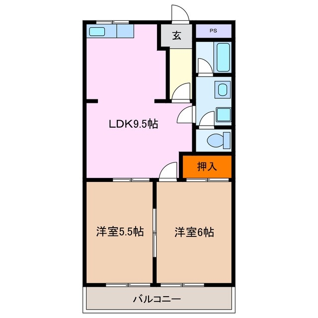 1階の間取り図