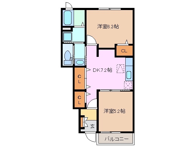 1階の間取り図